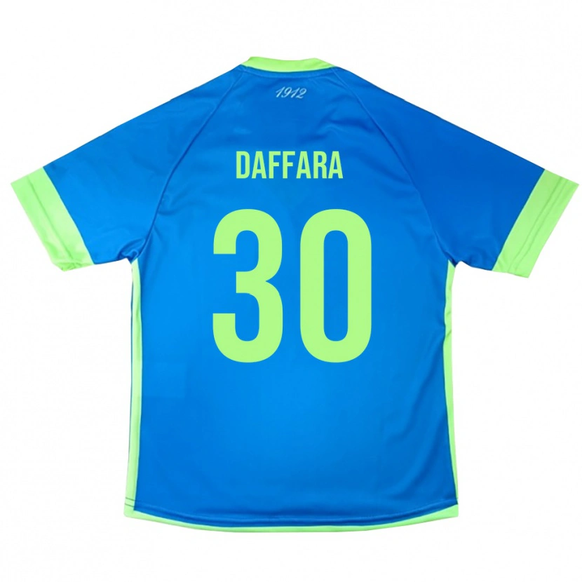 Danxen Enfant Giovanni Daffara #30 Maillot de Gardien Bleu Vert Jaune 2025/26 T-shirt