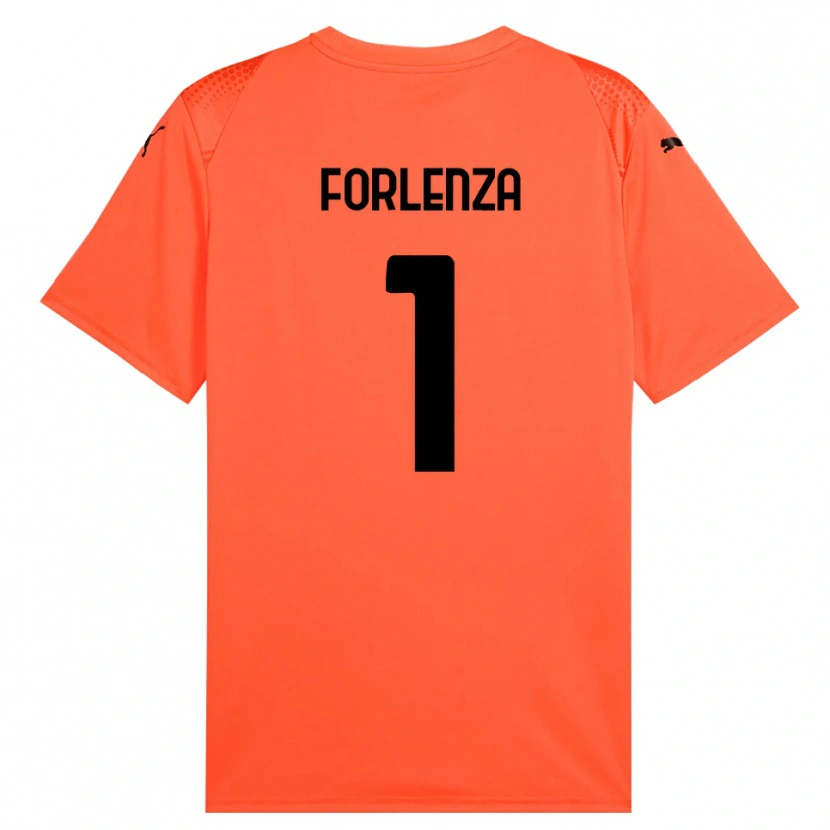 Danxen Enfant Carlo Forlenza #1 Maillot de Gardien Orange Noir 2025/26 T-shirt