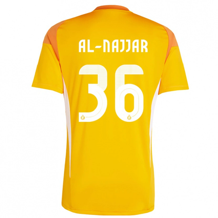 Danxen Enfant Raghed Al-Najjar #36 Maillot de Gardien Orange Jaune Blanc 2025/26 T-shirt