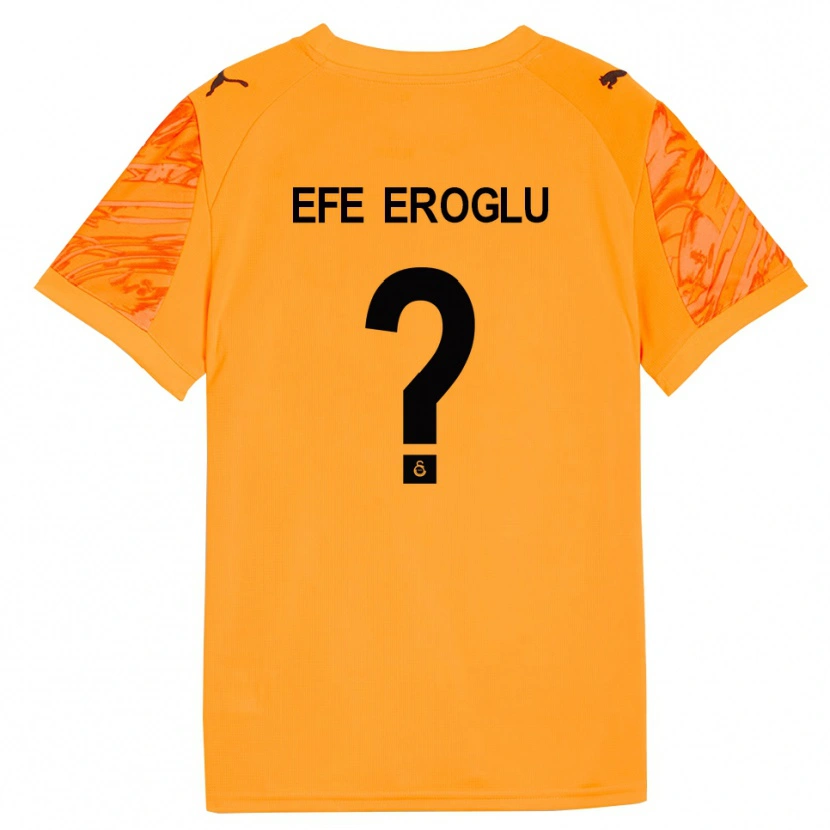 Danxen Enfant Cem Efe Eroğlu #0 Maillot de Gardien Orange Foncé Noir 2025/26 T-shirt
