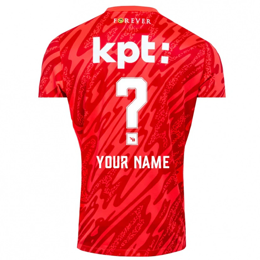 Danxen Enfant BSC Young Boys Maillot de Gardien Rouge Blanc 2025/26 T-shirt