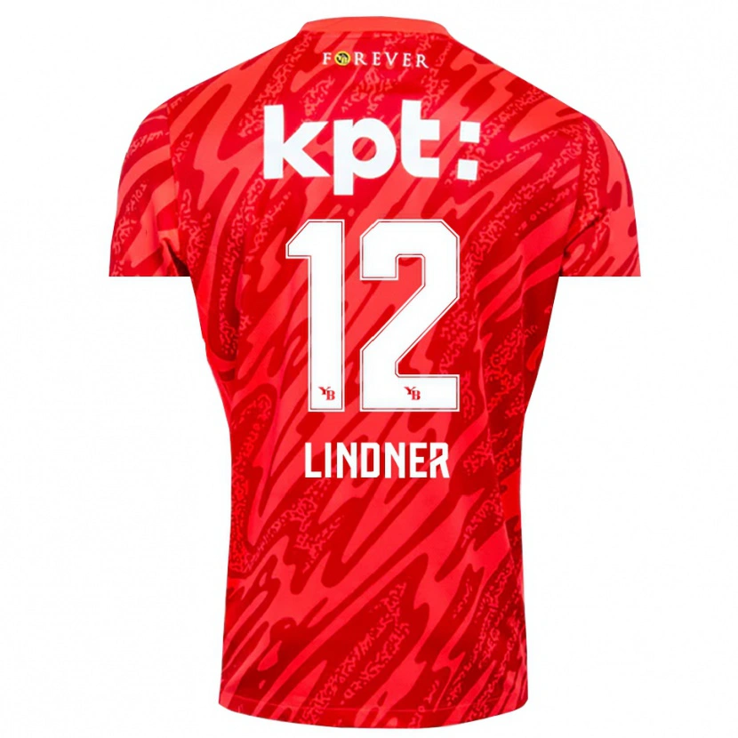 Danxen Enfant Heinz Lindner #12 Maillot de Gardien Rouge Blanc 2025/26 T-shirt
