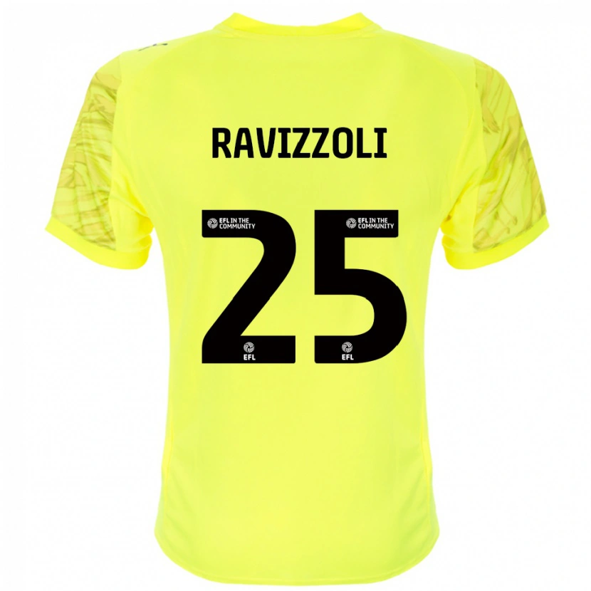 Danxen Enfant Franco Ravizzoli #25 Maillot de Gardien Noir Jaune 2025/26 T-shirt