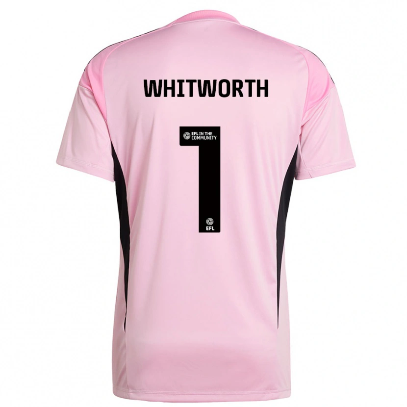 Danxen Enfant Joe Whitworth #1 Maillot de Gardien Noir Rose 2025/26 T-shirt