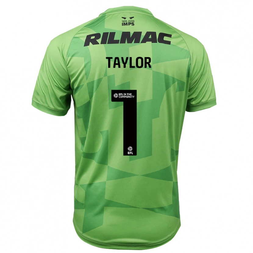 Danxen Enfant Jaden Taylor #1 Maillot de Gardien Vert Clair 2025/26 T-shirt