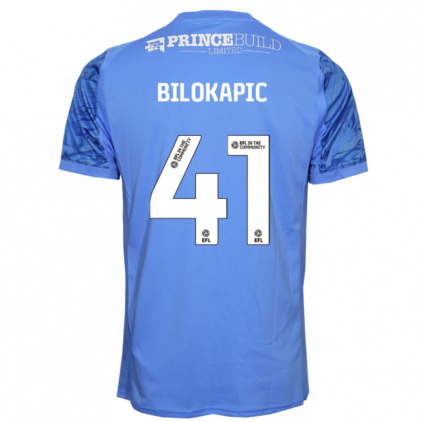 Danxen Enfant Nicholas Bilokapic #41 Maillot de Gardien Bleu Dauphin 2025/26 T-shirt