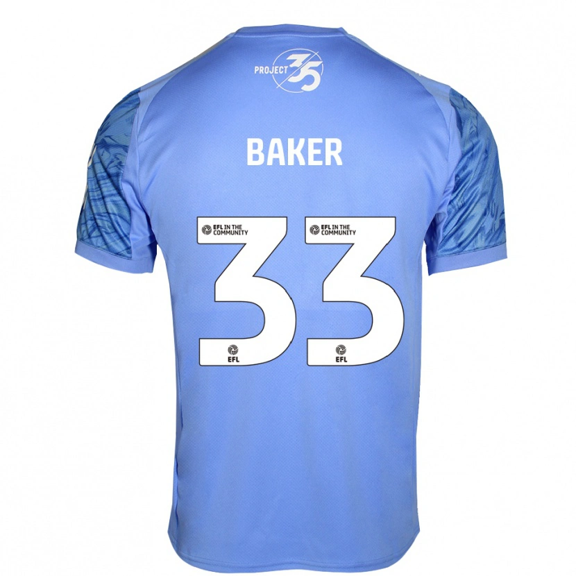 Danxen Enfant Zak Baker #33 Maillot de Gardien Bleu Royal 2025/26 T-shirt