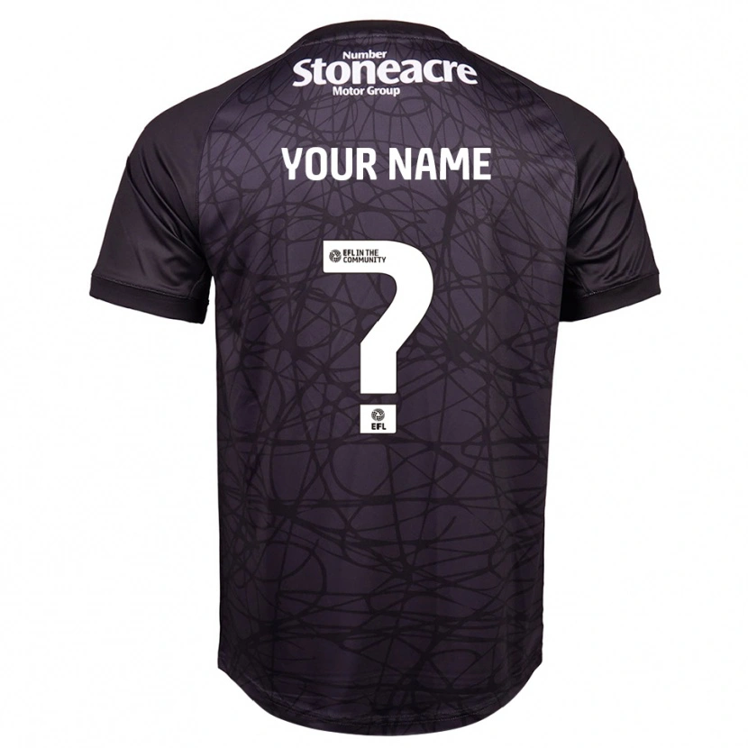 Danxen Enfant Doncaster Rovers Maillot de Gardien Noir Blanc 2025/26 T-shirt