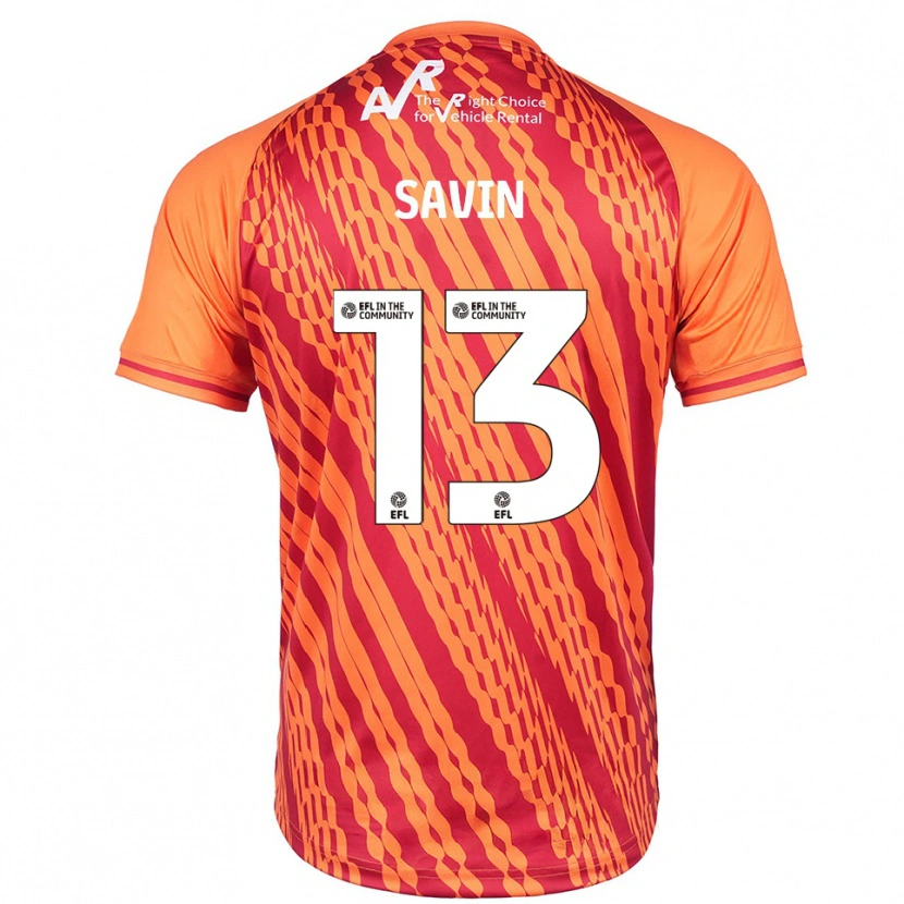 Danxen Enfant Toby Savin #13 Maillot de Gardien Orange 2025/26 T-shirt