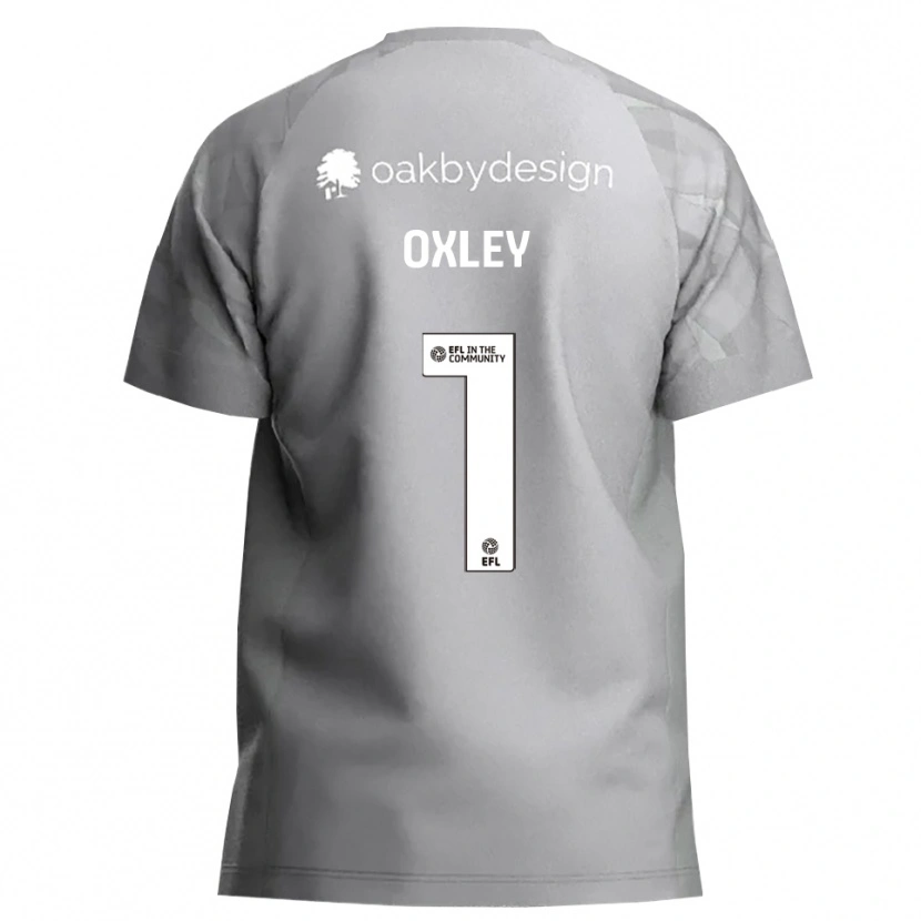 Danxen Enfant Mark Oxley #1 Maillot de Gardien Gris Foncé 2025/26 T-shirt