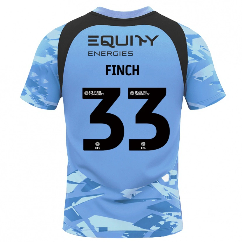 Danxen Enfant Tom Finch #33 Maillot de Gardien Gris Foncé Bleu Clair 2025/26 T-shirt
