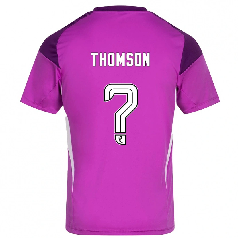 Danxen Enfant Ethan Thomson #0 Maillot de Gardien Magenta Violet 2025/26 T-shirt