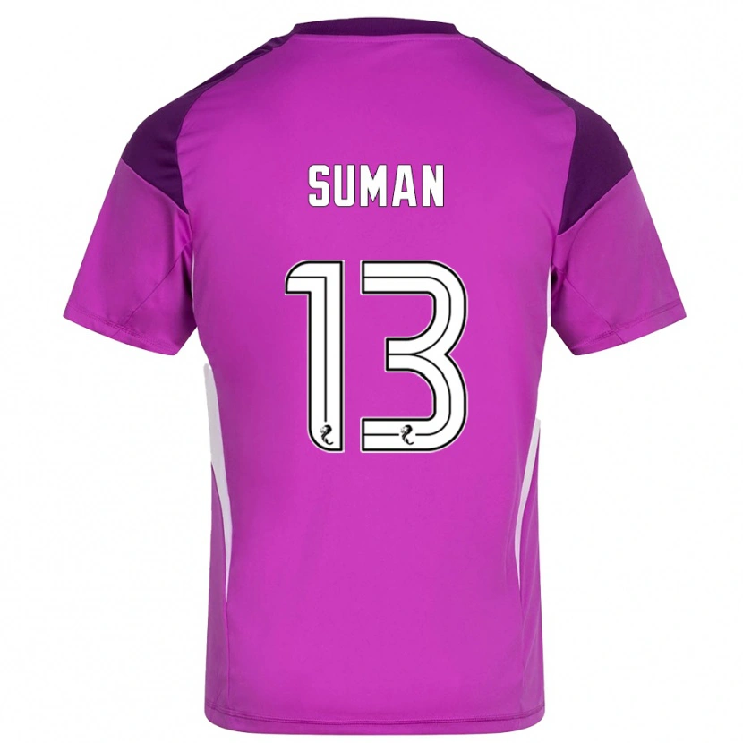 Danxen Enfant Nick Suman #13 Maillot de Gardien Magenta Violet 2025/26 T-shirt