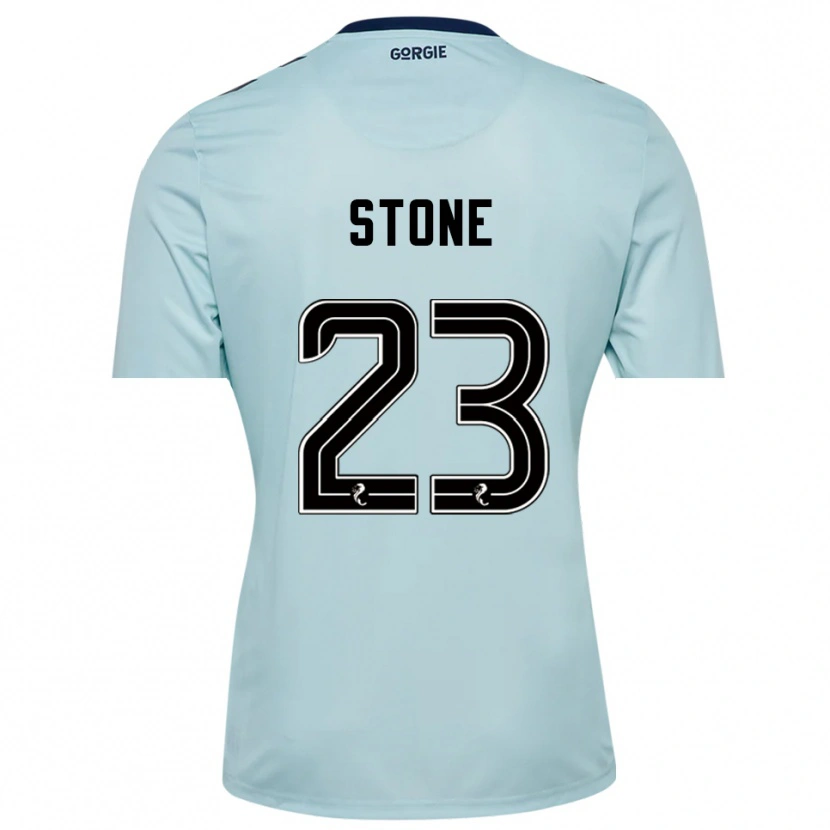 Danxen Enfant Harry Stone #23 Maillot de Gardien Noir Bleu Clair 2025/26 T-shirt