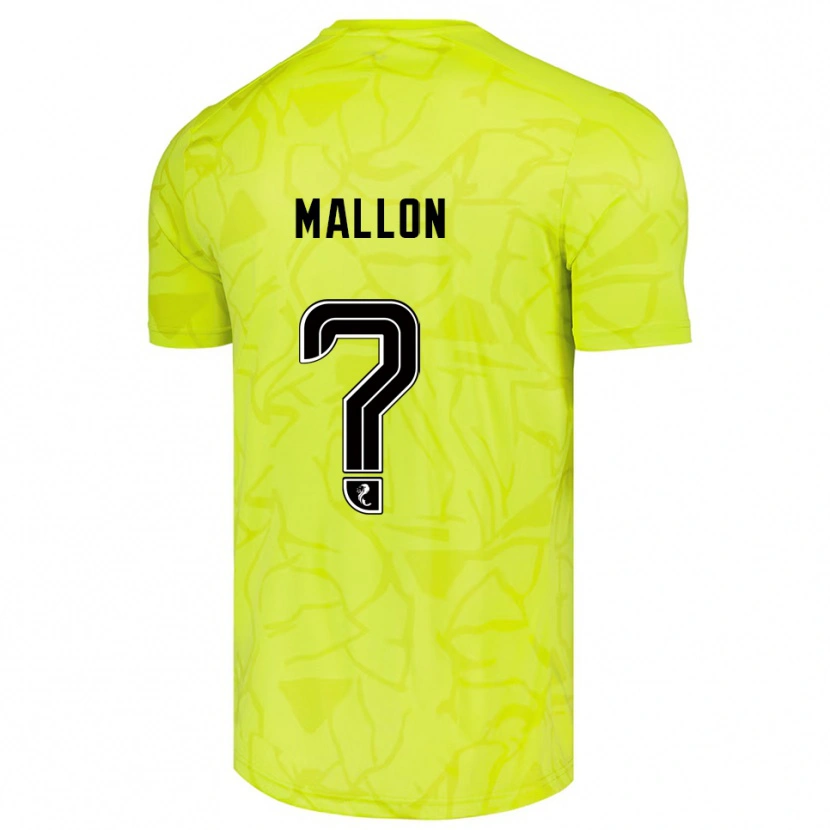 Danxen Enfant Ryan Mallon #0 Maillot de Gardien Jaune Noir 2025/26 T-shirt