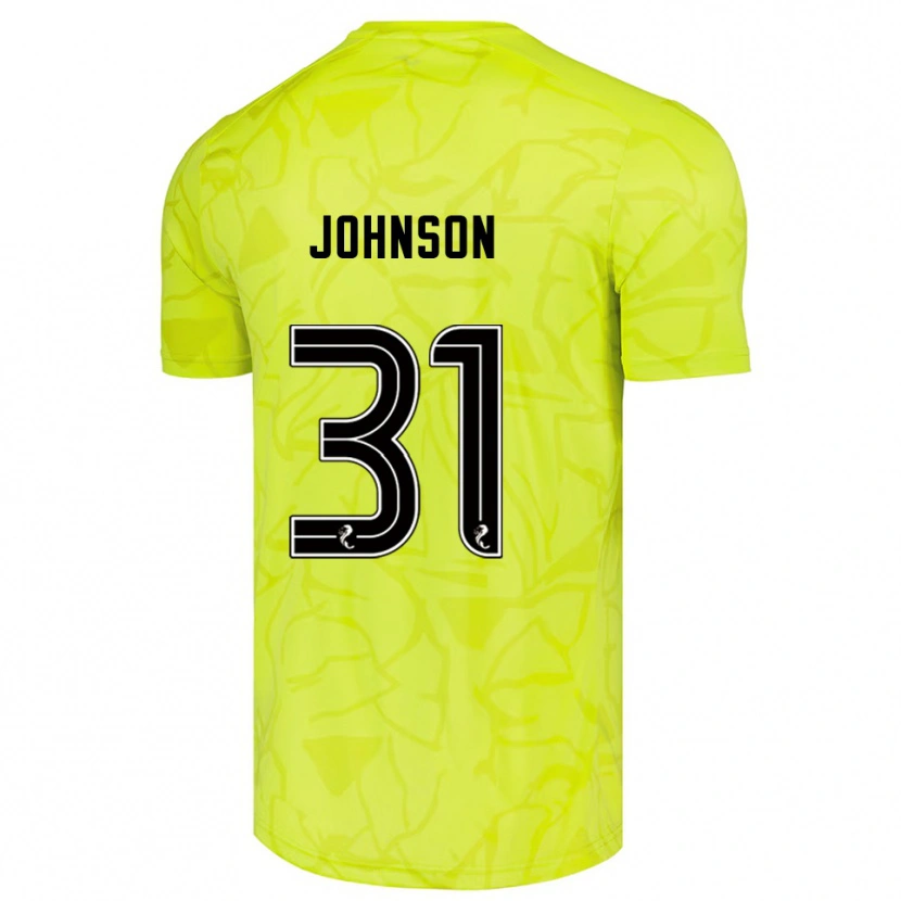 Danxen Enfant Murray Johnson #31 Maillot de Gardien Jaune Noir 2025/26 T-shirt
