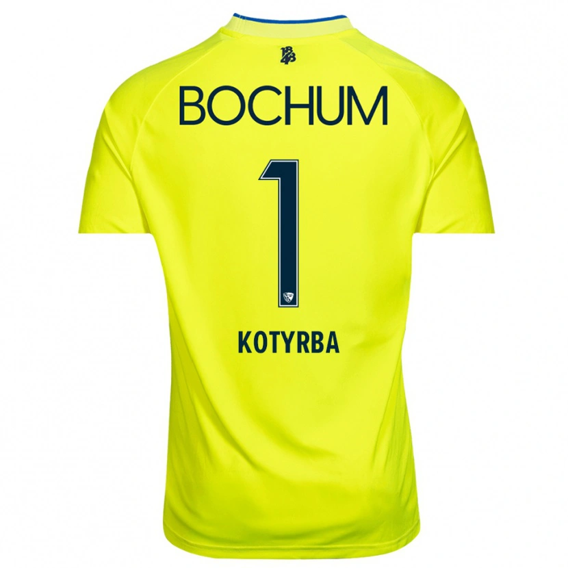 Danxen Enfant Finn Kotyrba #1 Maillot de Gardien Vert Jaune 2025/26 T-shirt