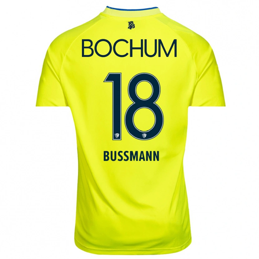 Danxen Enfant Benjamin Bußmann #18 Maillot de Gardien Vert Jaune 2025/26 T-shirt