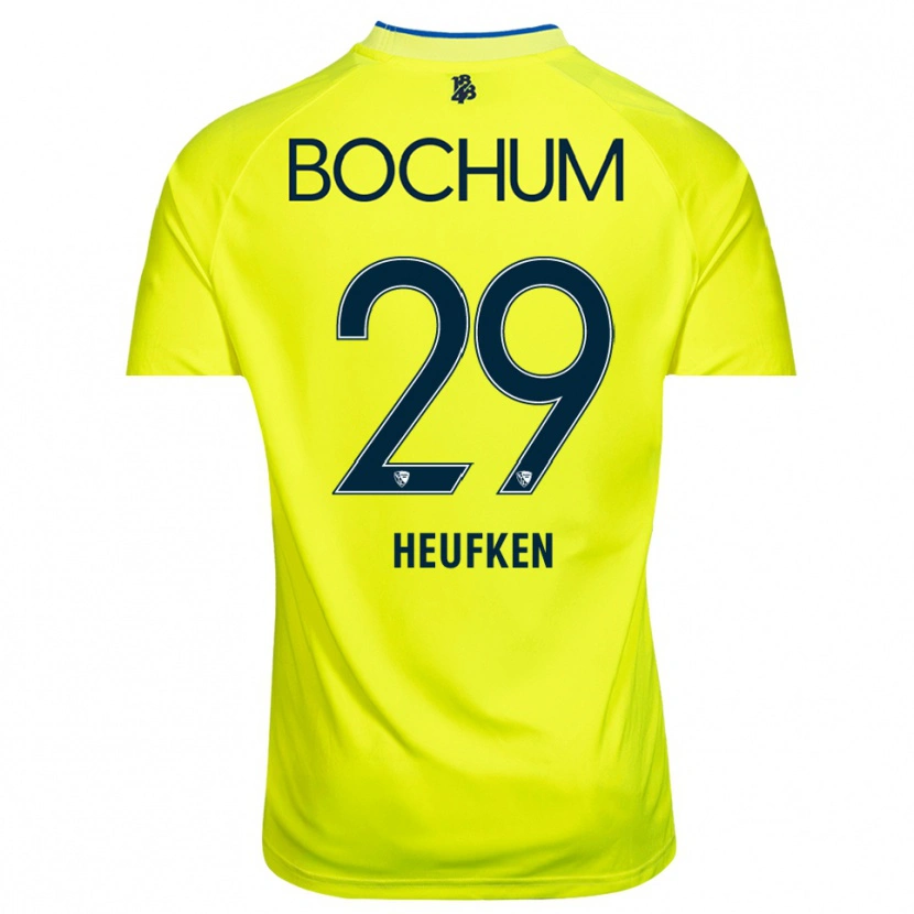 Danxen Enfant Jeremias Heufken #29 Maillot de Gardien Vert Jaune 2025/26 T-shirt