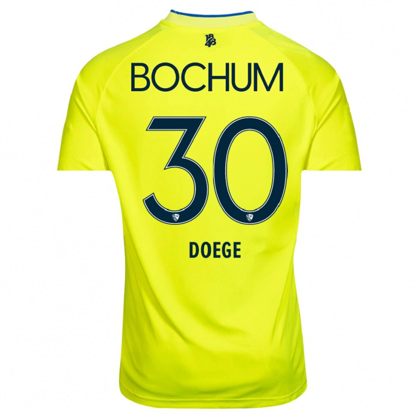 Danxen Enfant Leonie Doege #30 Maillot de Gardien Vert Jaune 2025/26 T-shirt