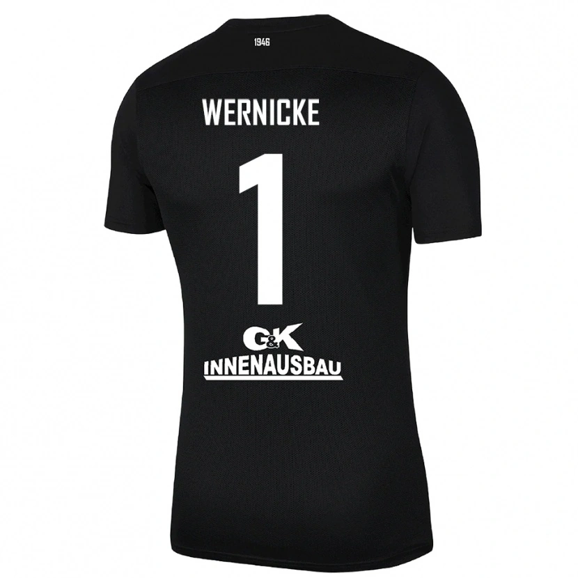 Danxen Enfant Samuli Wernicke #1 Maillot de Gardien Blanc Noir 2025/26 T-shirt