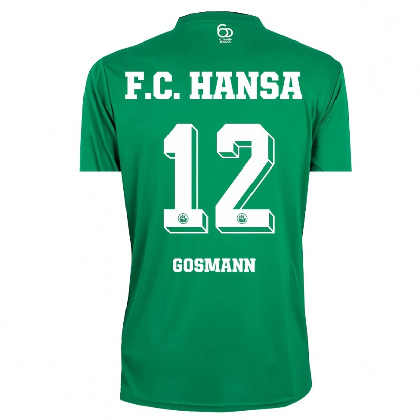 Danxen Enfant Hermann Gosmann #12 Maillot de Gardien Vert Foncé Blanc 2025/26 T-shirt