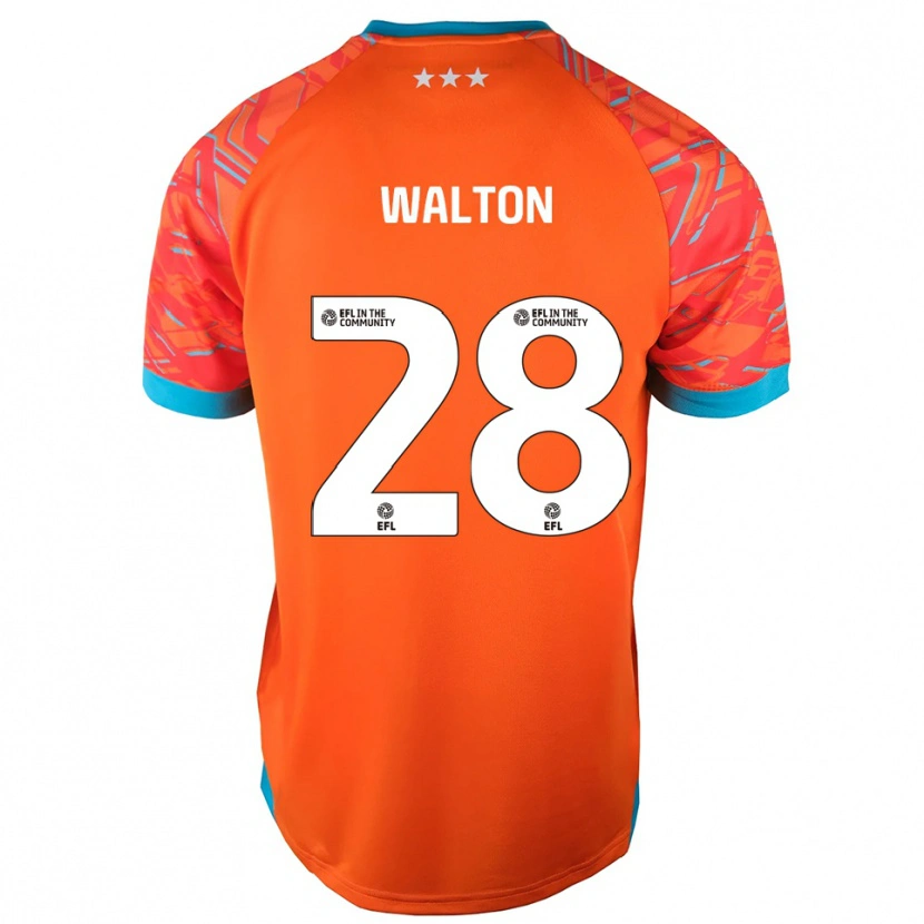 Danxen Enfant Christian Walton #28 Maillot de Gardien Blanc Orange 2025/26 T-shirt