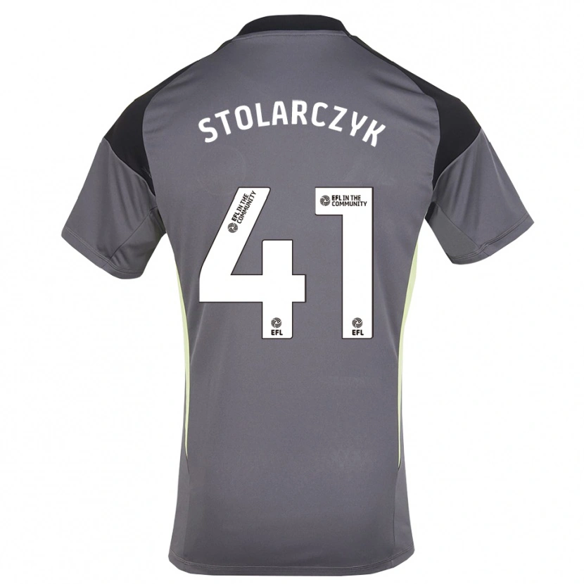 Danxen Enfant Jakub Stolarczyk #41 Maillot de Gardien Blanc Gris 2025/26 T-shirt