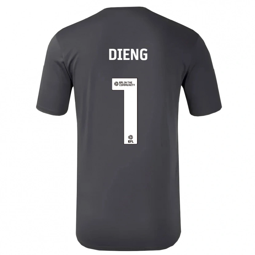 Danxen Enfant Seny Dieng #1 Maillot de Gardien Blanc Noir 2025/26 T-shirt