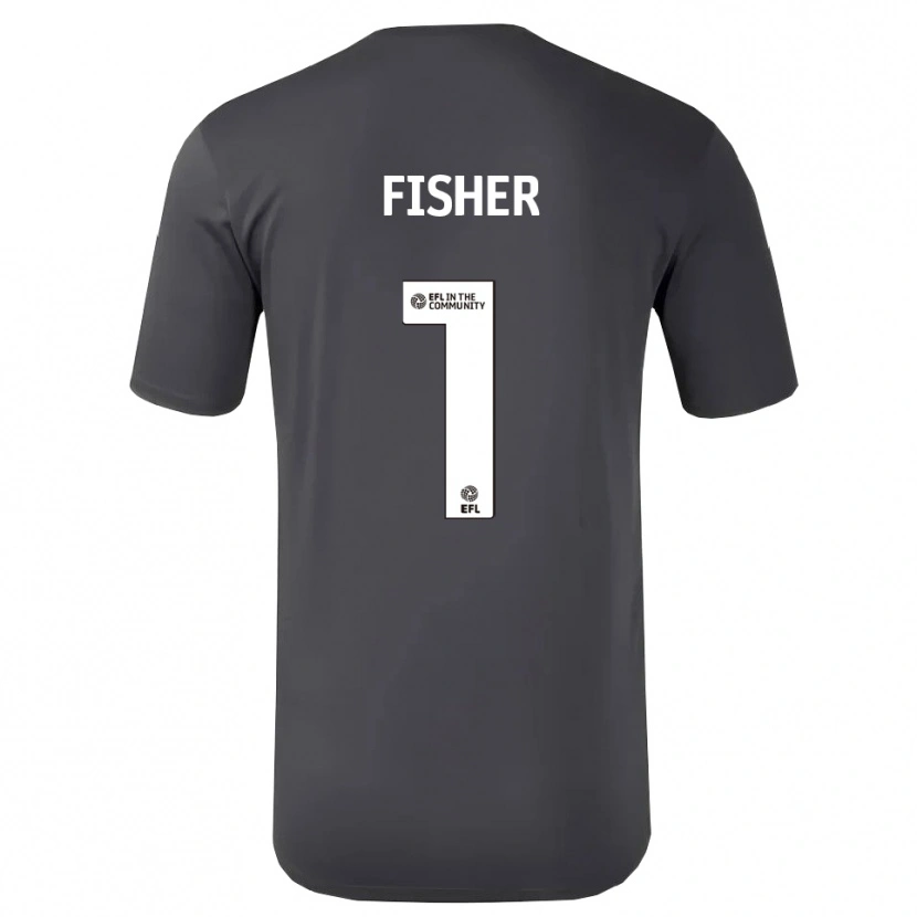 Danxen Enfant Nathan Fisher #1 Maillot de Gardien Blanc Noir 2025/26 T-shirt