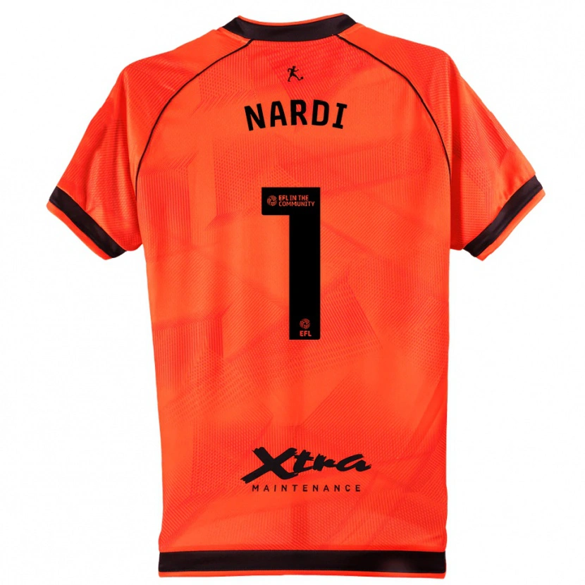 Danxen Enfant Paul Nardi #1 Maillot de Gardien Noir Orange 2025/26 T-shirt
