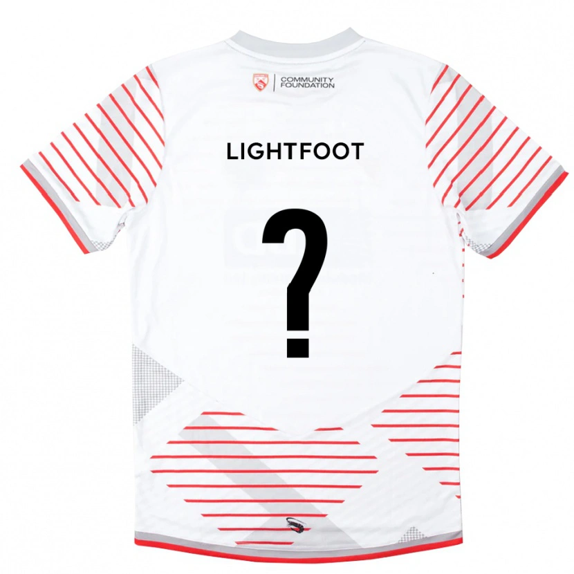 Danxen Enfant Erin Lightfoot #0 Maillot de Gardien Rouge Blanc 2025/26 T-shirt