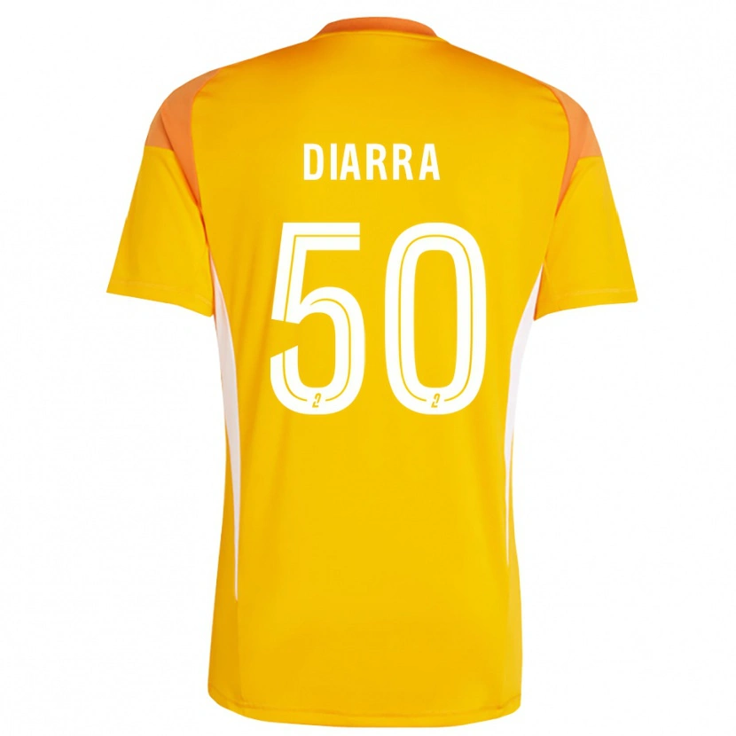 Danxen Enfant Lassine Diarra #50 Maillot de Gardien Rouge Orange 2025/26 T-shirt