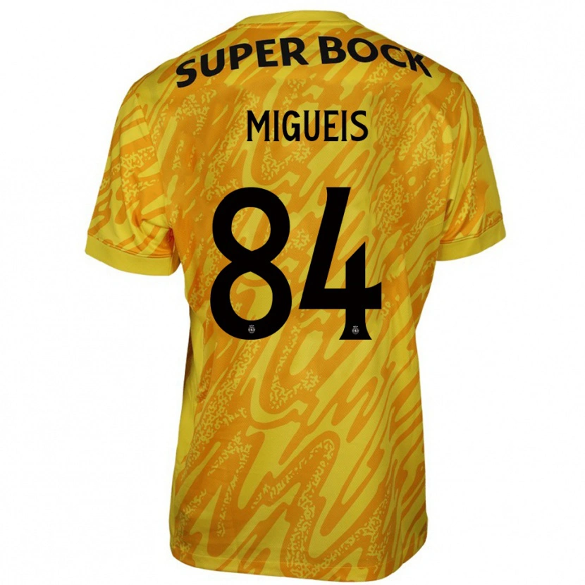 Danxen Enfant Pedro Miguéis #84 Maillot de Gardien Jaune Orange 2025/26 T-shirt