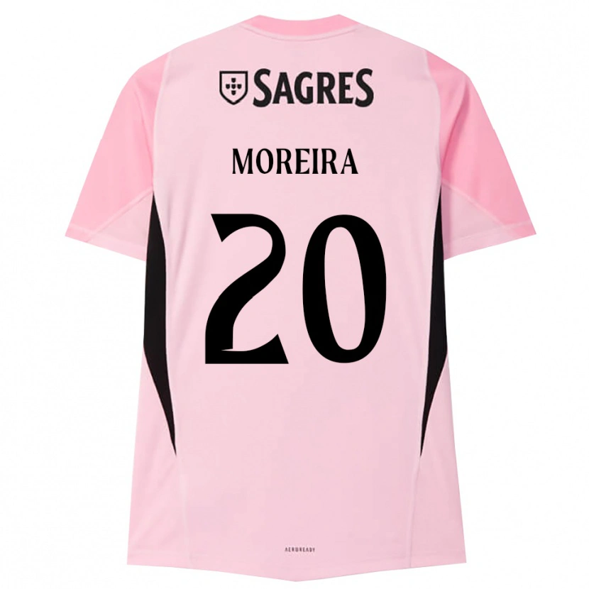 Danxen Enfant André Moreira #20 Maillot de Gardien Rose Noir 2025/26 T-shirt