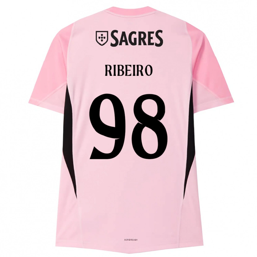Danxen Enfant Ricardo Ribeiro #98 Maillot de Gardien Rose Noir 2025/26 T-shirt