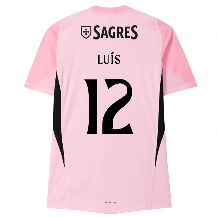 Danxen Enfant António Luís #12 Maillot de Gardien Rose Noir 2025/26 T-shirt