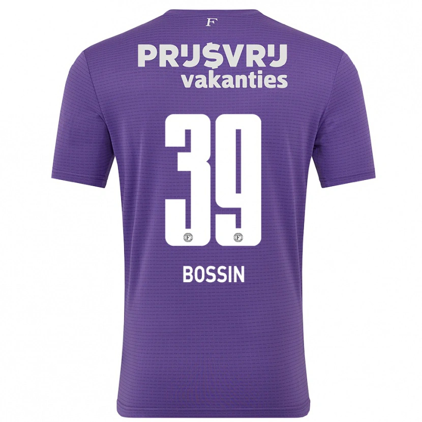Danxen Enfant Liam Bossin #39 Maillot de Gardien Blanc Violet 2025/26 T-shirt