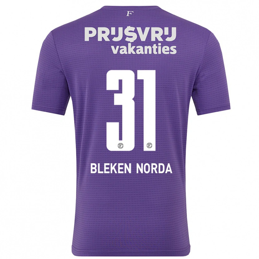Danxen Enfant Haakon Bleken Norda #31 Maillot de Gardien Blanc Violet 2025/26 T-shirt
