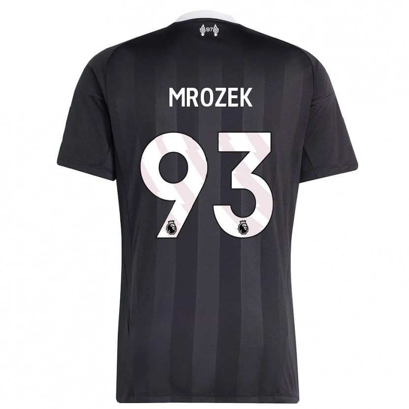Danxen Enfant Fabian Mrozek #93 Maillot de Gardien Noir Blanc 2025/26 T-shirt