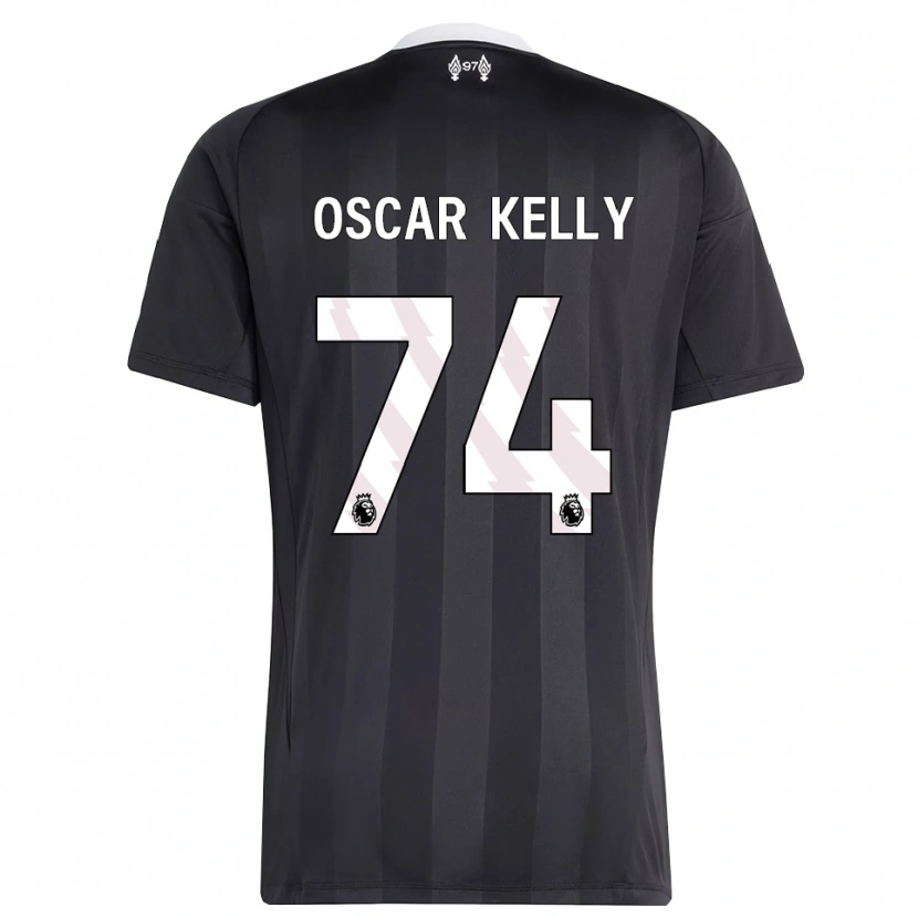 Danxen Enfant Oscar Kelly #74 Maillot de Gardien Noir Blanc 2025/26 T-shirt