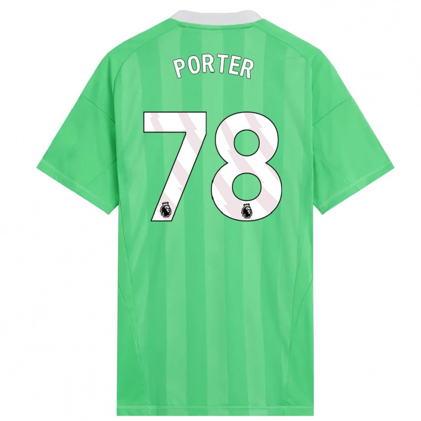 Danxen Enfant Jack Porter #78 Maillot de Gardien Vert Clair Blanc 2025/26 T-shirt