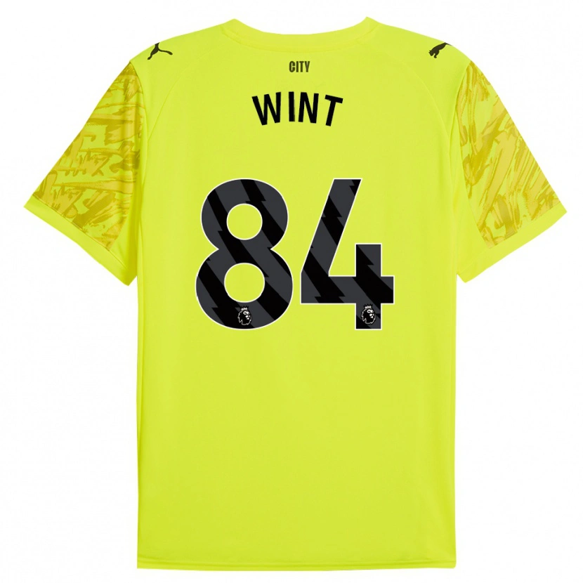 Danxen Enfant Jack Wint #84 Maillot de Gardien Jaune Orange Noir 2025/26 T-shirt