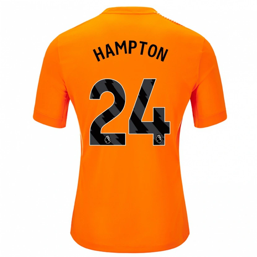 Danxen Enfant Hannah Hampton #24 Maillot de Gardien Orange Noir 2025/26 T-shirt