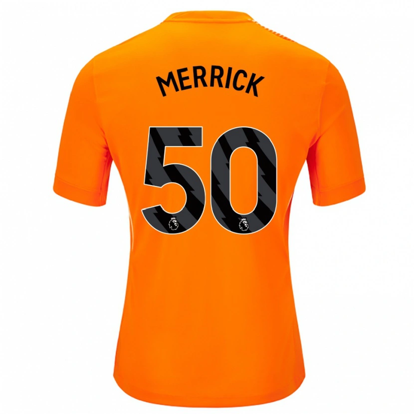 Danxen Enfant Max Merrick #50 Maillot de Gardien Orange Noir 2025/26 T-shirt