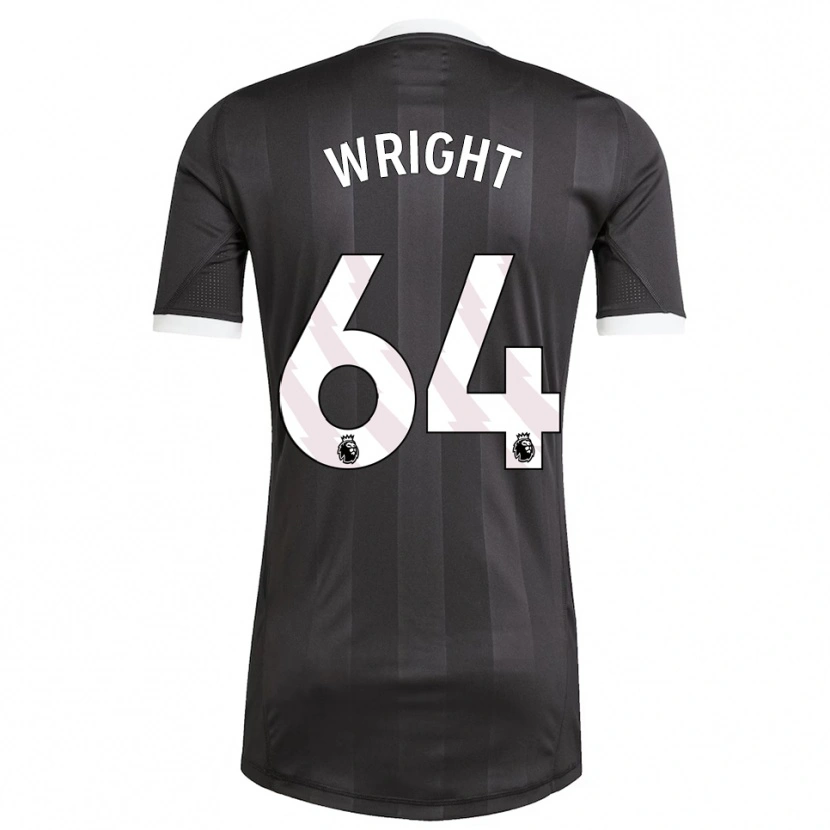 Danxen Enfant James Wright #64 Maillot de Gardien Noir Blanc 2025/26 T-shirt