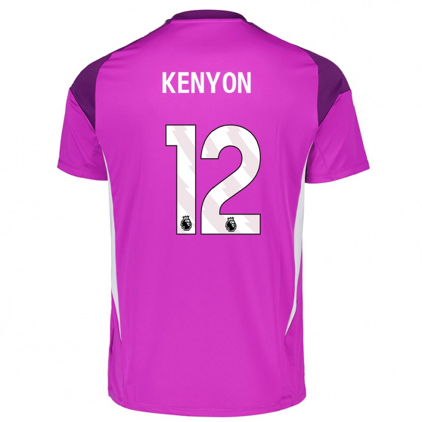 Danxen Enfant George Kenyon #12 Maillot de Gardien Blanc Violet 2025/26 T-shirt