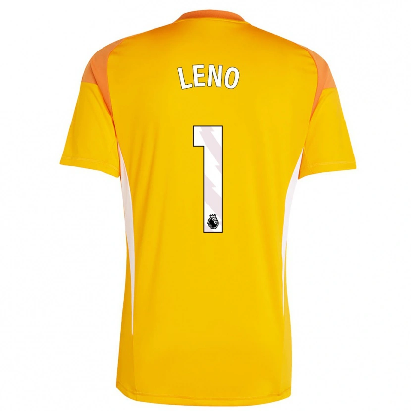 Danxen Enfant Bernd Leno #1 Maillot de Gardien Blanc Orange 2025/26 T-shirt