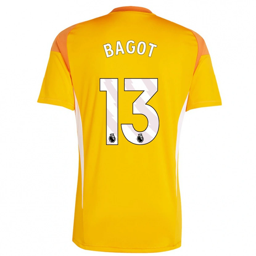 Danxen Enfant Matthew Bagot #13 Maillot de Gardien Blanc Orange 2025/26 T-shirt