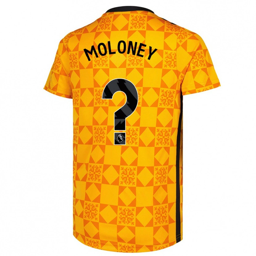 Danxen Enfant Grace Moloney #0 Maillot de Gardien Jaune Noir 2025/26 T-shirt